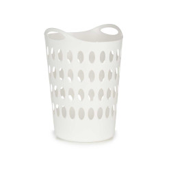 CESTO PLASTICO 50L C ASAS BLANCO