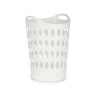 CESTO PLASTICO 50L C ASAS BLANCO