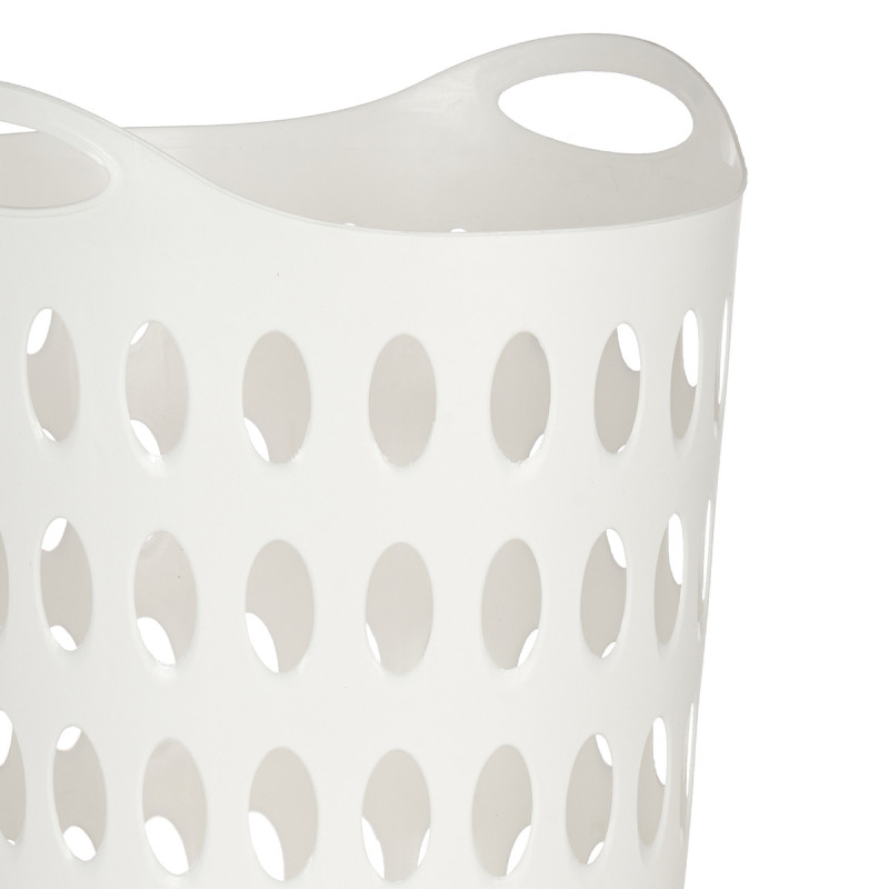 CESTO PLASTICO 50L C/ASAS BRANCO