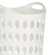 CESTO PLASTICO 50L C/ASAS BRANCO