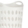 CESTO PLASTICA 50L C MANIGLIE BIANCO