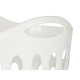 CESTO PLASTICA 50L C MANIGLIE BIANCO