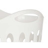 CESTO PLASTICA 50L C MANIGLIE BIANCO