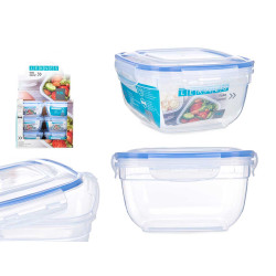 FIAMBRERA CUADRADA TAPA AZUL 1500ML