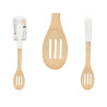 ESPATULA COLHER RISCAS BAMBU BRANCA