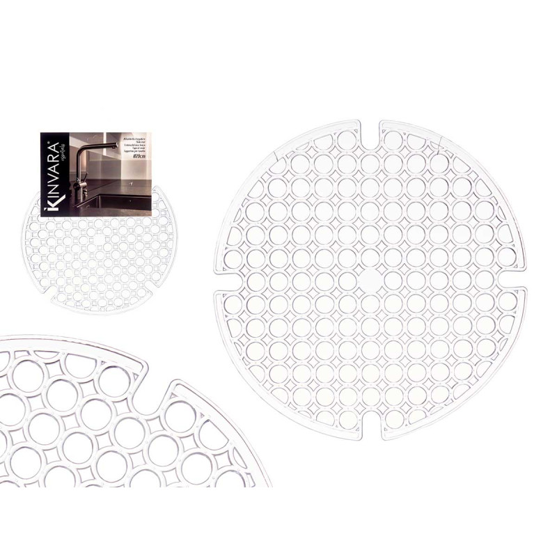 TAPPETO LAVELLO ROTONDO 29CM TRASPARENTE