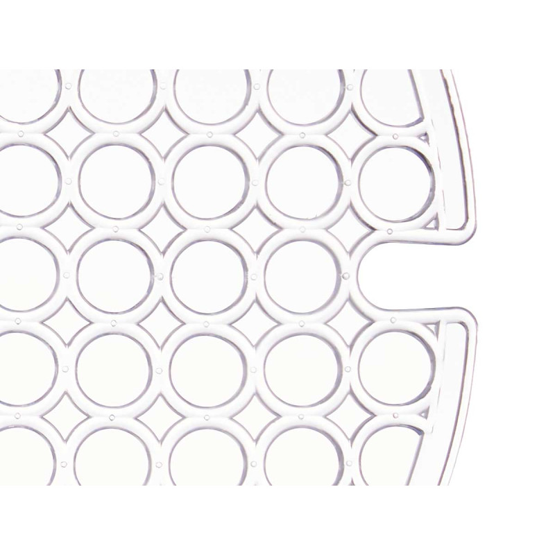 TAPIS ROND POUR ÉVIER TRANSPARENT 29CM 