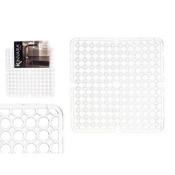SQUARED SINK MAT 28X28 CM TRANSPARENT