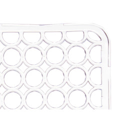 TAPPETO LAVELLO QUADRATO 28X28 CM TRASPARENTE