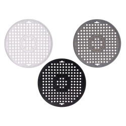 ROUND RUBBER SINK MAT 31CM ASSORT 3