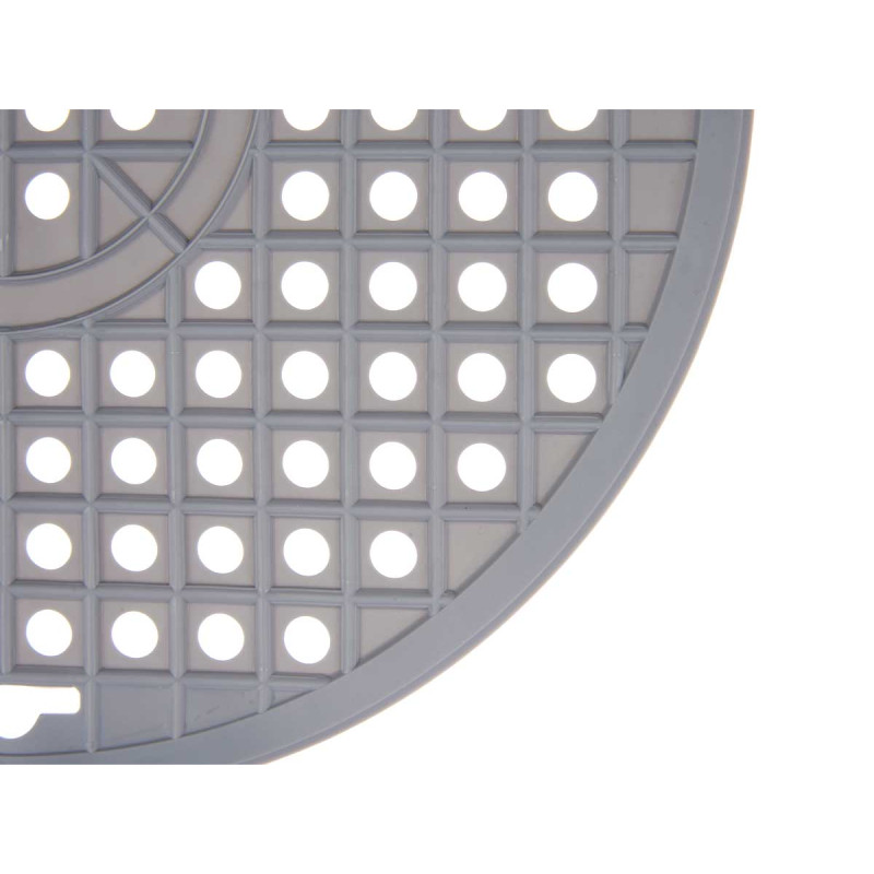 TAPIS ROND POUR ÉVIER  CAOUTCHOUC 31CM ASSORT 3