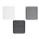 SQUARED SINK MAT 28X31 CM  ASSORT 3