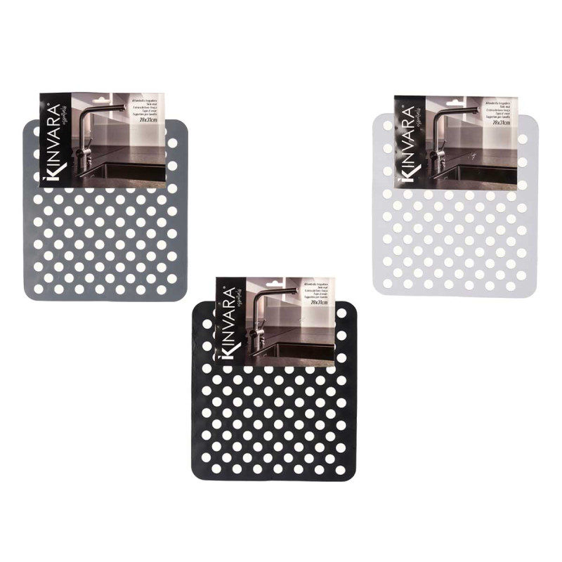 TAPPETO LAVELLO QUADRATO 28X31 CM ASS 3