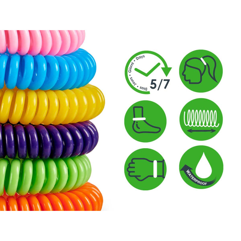 BRACELET CITRONNELLE SET 6 COULEURS