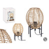 CANDEEIRO DE MESA OVAL CORDA