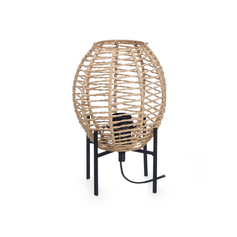LAMPE DE TABLE OVALE CORDE