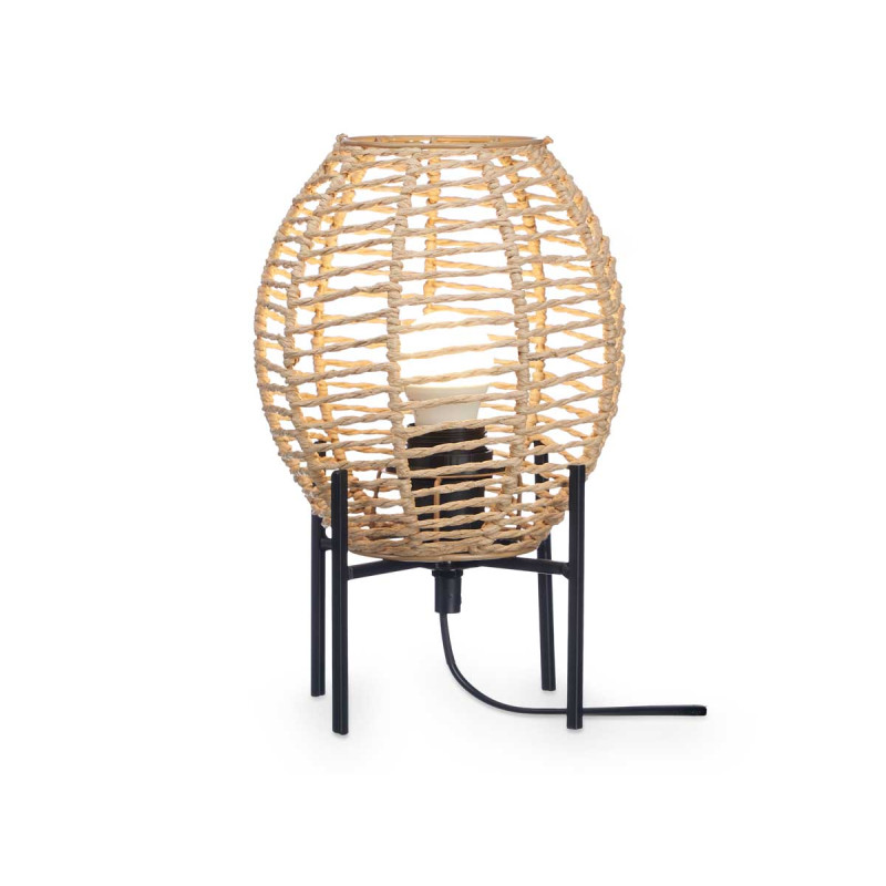LAMPE DE TABLE OVALE CORDE