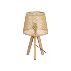 TABLE LAMP NATURAL CONICAL SHADE 32 CM