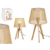 TABLE LAMP NATURAL CONICAL SHADE 39 CM
