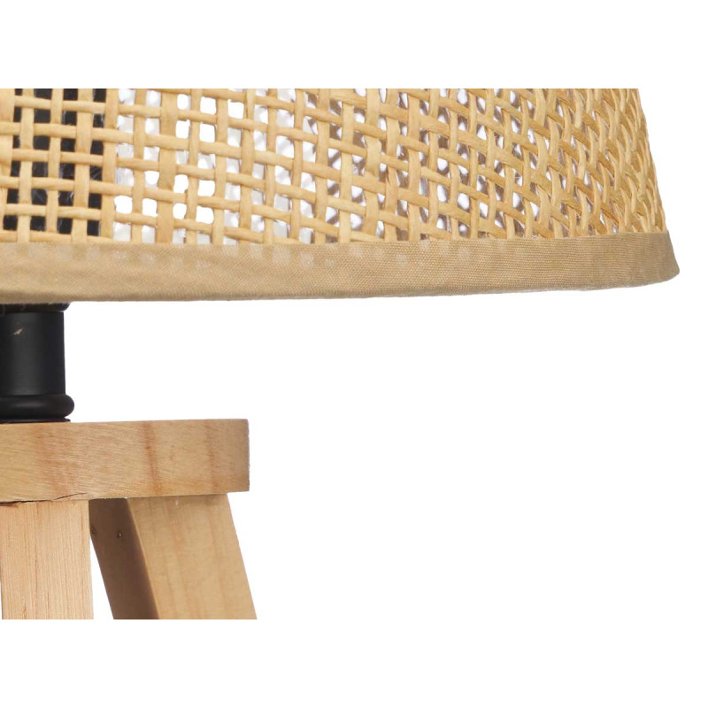 LAMPARA SOBREMESA PANTALLA NATURAL CONICA 39 CM 