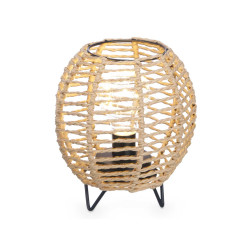 ROUND ROPE TABLE LAMP