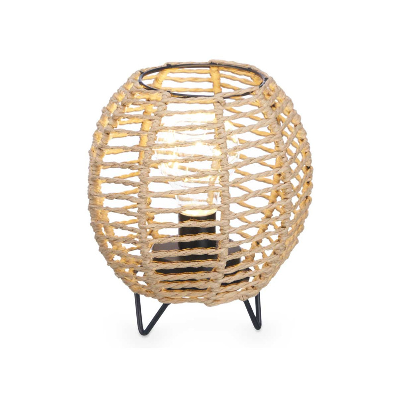 LAMPADA DA TAVOLO ROTONDA CORDA