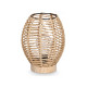 LAMPE DE TABLE OVALE CORDE BASE EN BOIS   