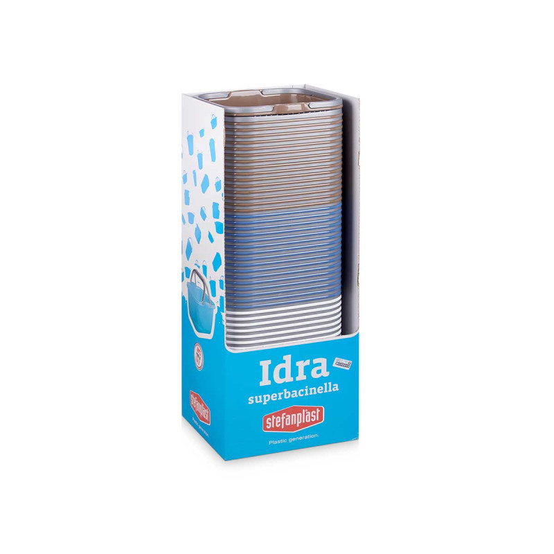 CESTA PLASTICO CUADRADA 13L CON ASAS S3