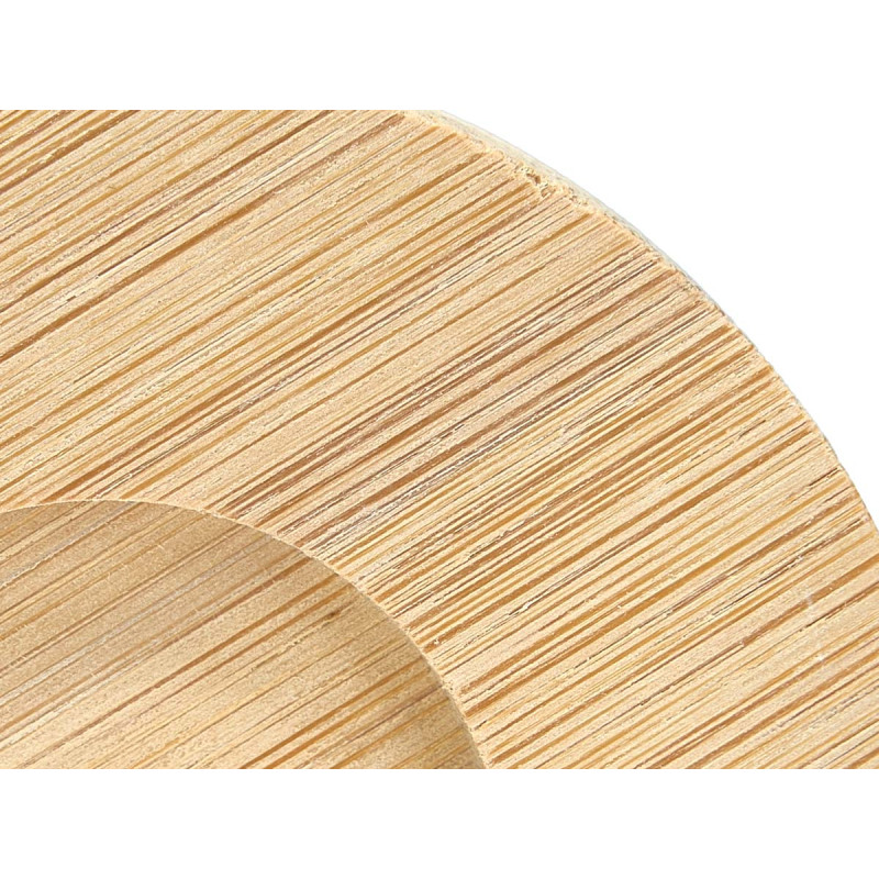 CONJ 4 COPOS CAFE CERÂMICA BRANCA COM BASES BAMBU