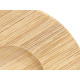 CONJ 4 COPOS CAFE CERÂMICA BRANCA COM BASES BAMBU