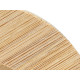 CONJ 4 COPOS CAFE CERÂMICA PRETA COM BASES BAMBU
