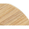 CONJ 4 COPOS CAFE CERÂMICA PRETA COM BASES BAMBU