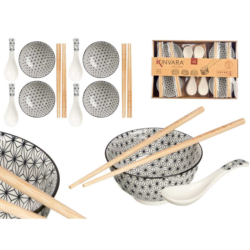 SET 12 PIÈCES SUSHI BLANC