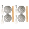 SET 12 PIEZAS SUSHI BLANCO
