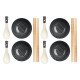 SET 12 PIECES BLACK SUSHI