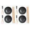SET 12 PEZZI SUSHI NERO