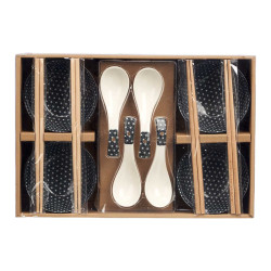 SET 12 PEZZI SUSHI NERO