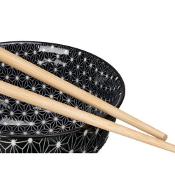 SET 12 PEZZI SUSHI NERO