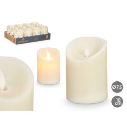 CANDELA LED CREMA PICCOLA 10CM