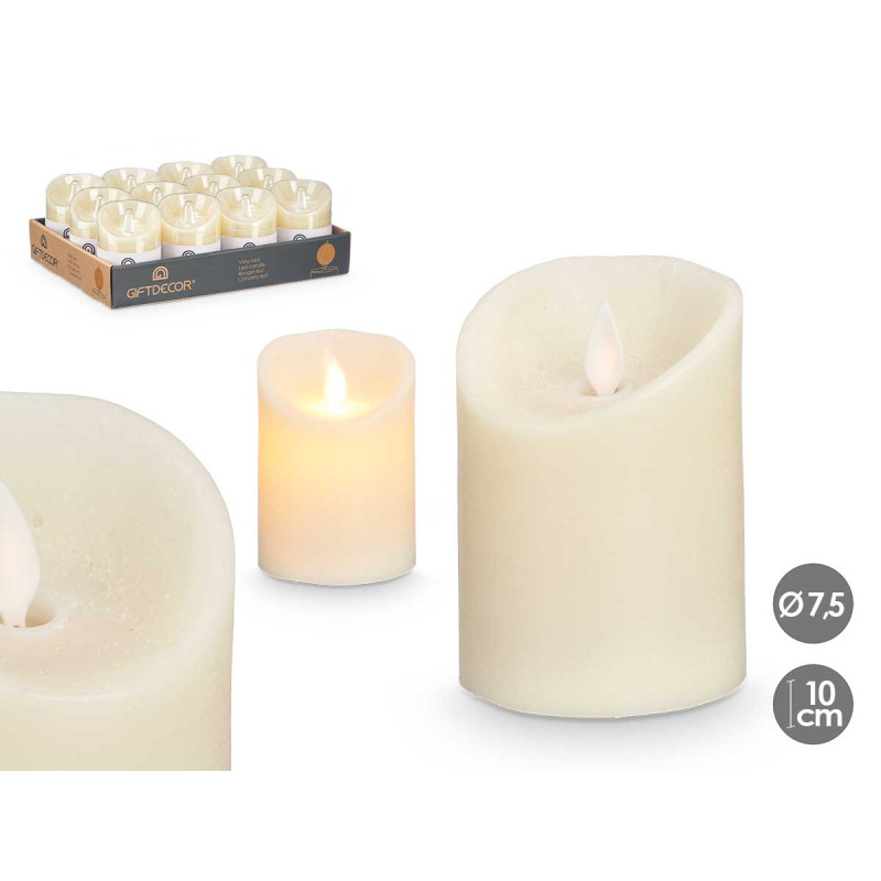 BOUGIE LED CRÈME PETITE 10CM