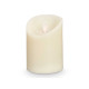 SMALL CREAM LED CANDLE 10CM