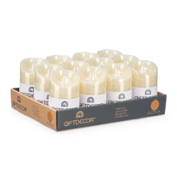 BOUGIE LED CRÈME GRANDE 15CM