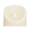 BOUGIE LED CRÈME LARGE BASSE 10CM