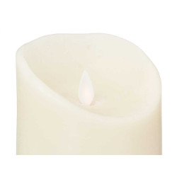 TALL WIDE CREAM LED CANDLE