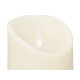 TALL WIDE CREAM LED CANDLE