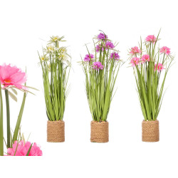 STRING BOUQUET 6 FLOWERS ASSORTED 3 COLOURS