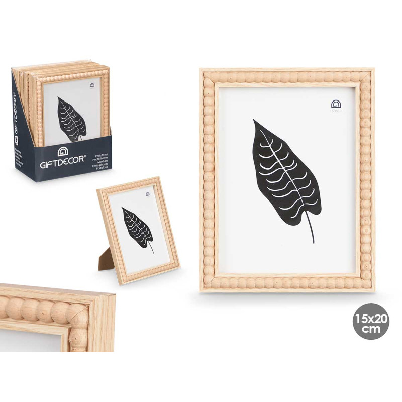 NATURAL BALL PHOTO FRAME 15 X 20 CM