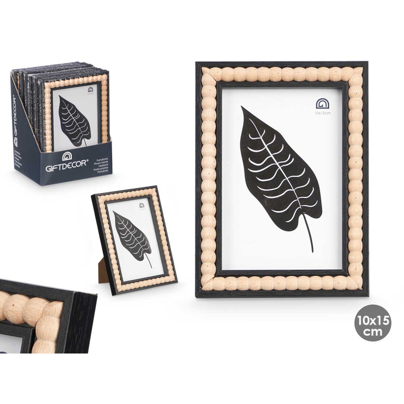 BLACK BALL PHOTO FRAME 10 X 15 CM