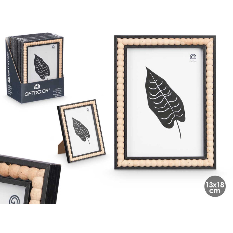 BLACK BALL PHOTO FRAME 13 X 18 CM