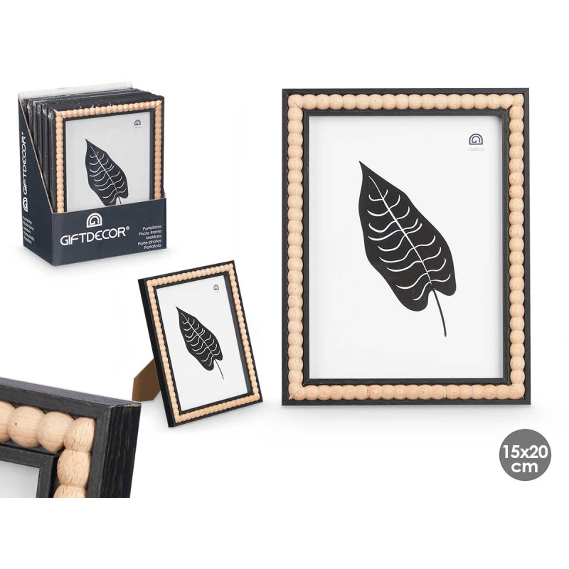 BLACK BALL PHOTO FRAME 15 X 20 CM